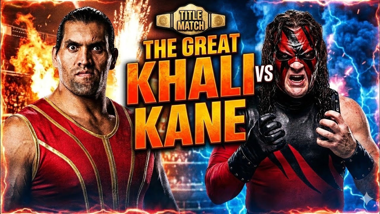 Bharat ke champion ka mukabla | The Great Khali vs Kane | WWE 2K25 Epic Gameplay! 👹🔥