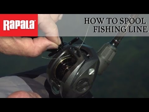 How to Spool Fishing Line  Rapala Fishing Tips 