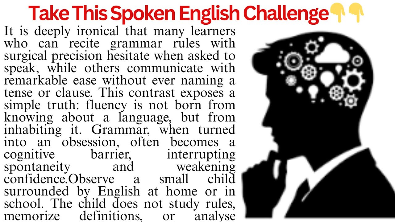 Secret of Fluency in English | Tips to Improve Spoken English | Reading Comprehension Passage