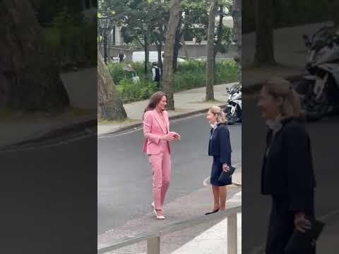Princess Kate heckled by a lone protestor  HELLO