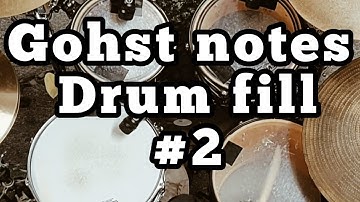 Drum lesson | Gohst notes drum fill - Ariel Kasif
