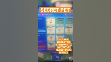 CLICKER SIMULATOR SECRET PET PIXIE ELVENIA
