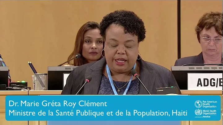 Dr. Marie Grta Roy Clment, Ministre de la Sant Pub...