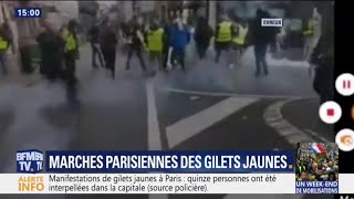 Des heurts éclatent entre manifestants et forces de l'ordre à Evreux