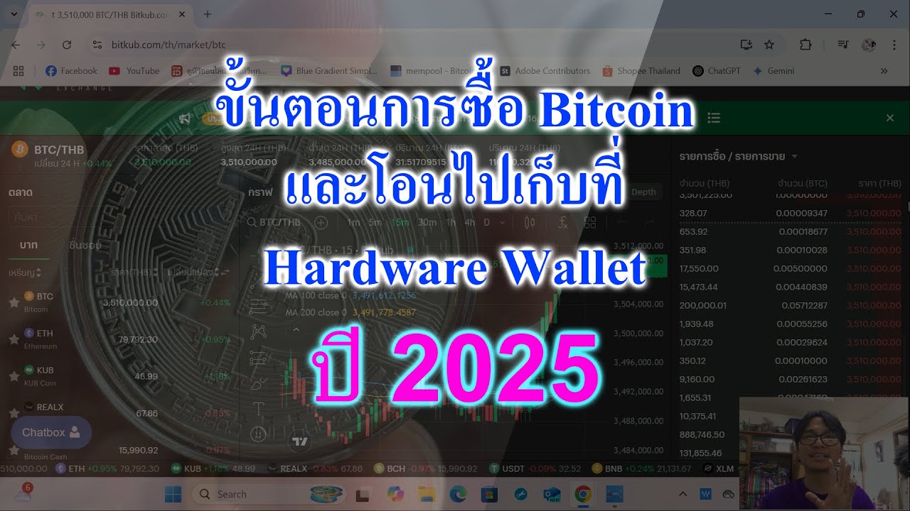 ⁣ขั้นตอนการซื้อ Bitcoin และโอนไปเก็บที่ Hardware Wallet ปี 2025
