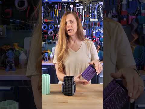 The Cubes in this 3D Print Disappear in Dual Color Filament!
