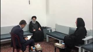UN Special Representative for Iraq meets with the Grand Ayatollah Sistani