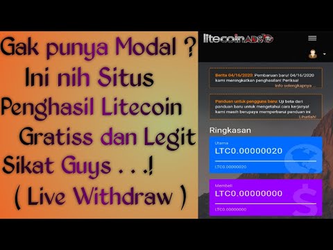 Gak punya Modal Guys..? Ini nih Situs penghasil litecoin Gratis dan legit. Langsung SIKAT ajah Guys