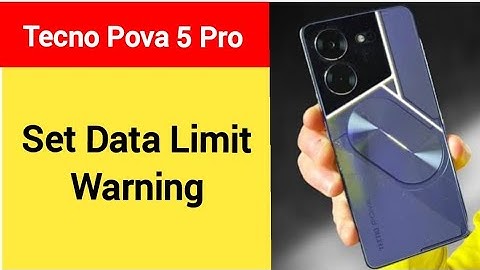 how to set data limit warning, tecno Pova 5 Pro me data limit kaise set karen