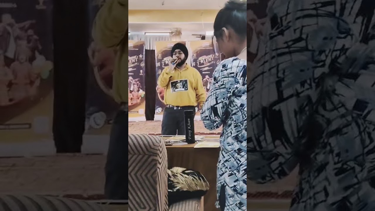 Som Singh My friend Mp audition 🎶 Singing India's Biggest talent TV show 