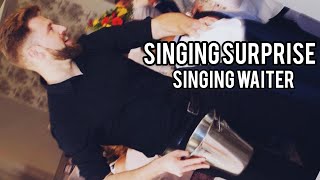 Singing Surprise! - Singing Waiter At Haddock Races!