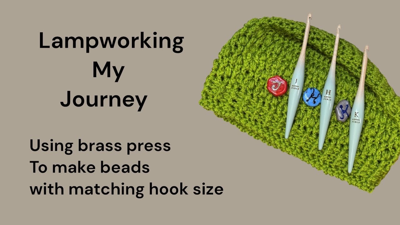 Мой путь в мире лампового стекла: изготовление бусин, соответствующих размеру крючка. № 1 Красный