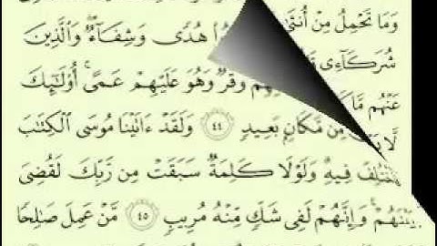 41  سورة فصلت الجزء 2-2 الآية 54-39 تلاوة الشيخ ماهر المعيقلي مع الآيات