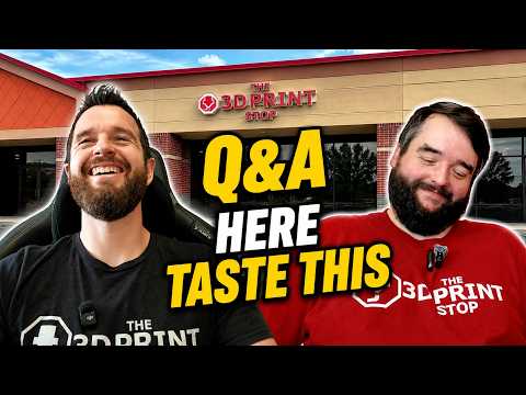 Q&A at The 3D Print Stop "Here Taste This"
