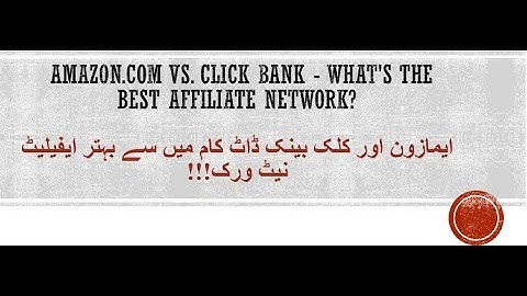 Amazon com vs  Clickbank   What