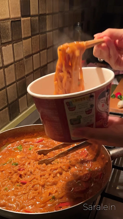 Buldak Mala Spicy Glass Noodles #asmr #asmrfood