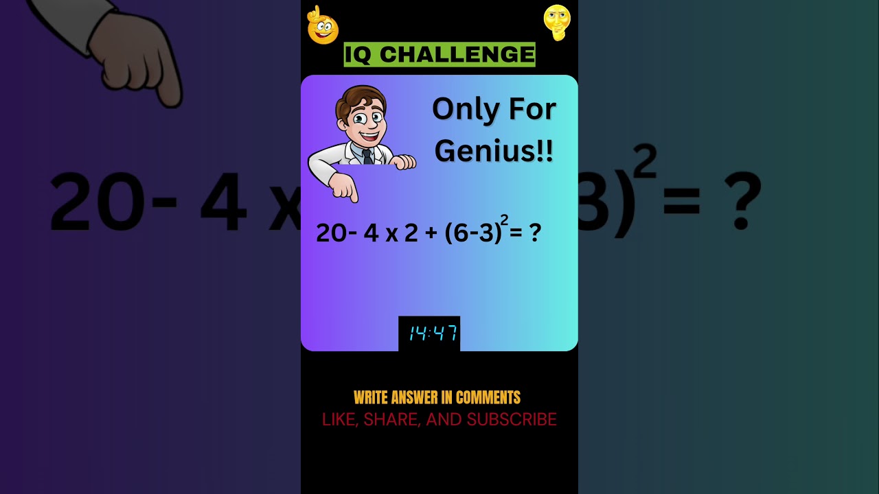 Ultimate IQ Challenge: Test Your Brain Power 