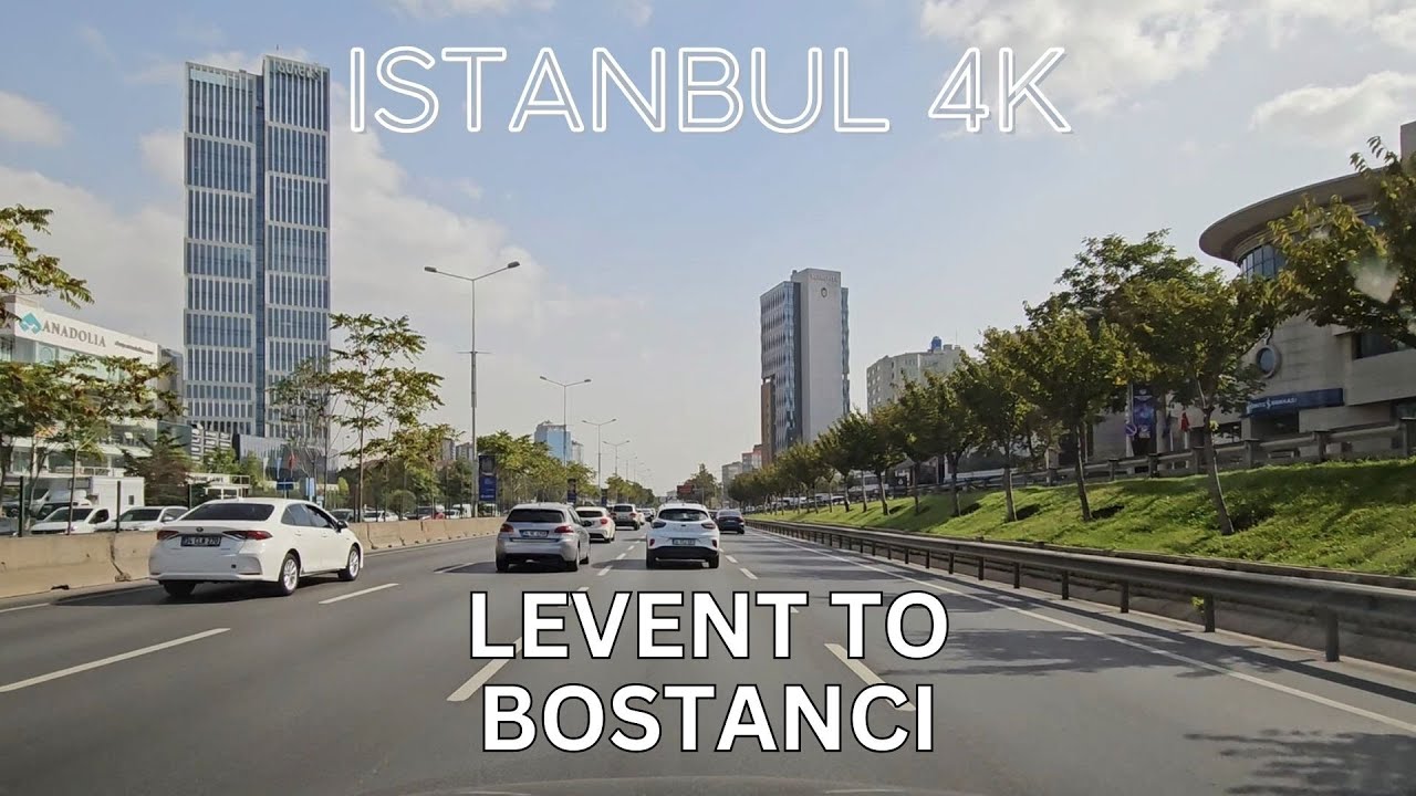 Istanbul 4K Drive from Levent to Bostancı via Bosphorus Bridge - Istanbul Virtual Drive