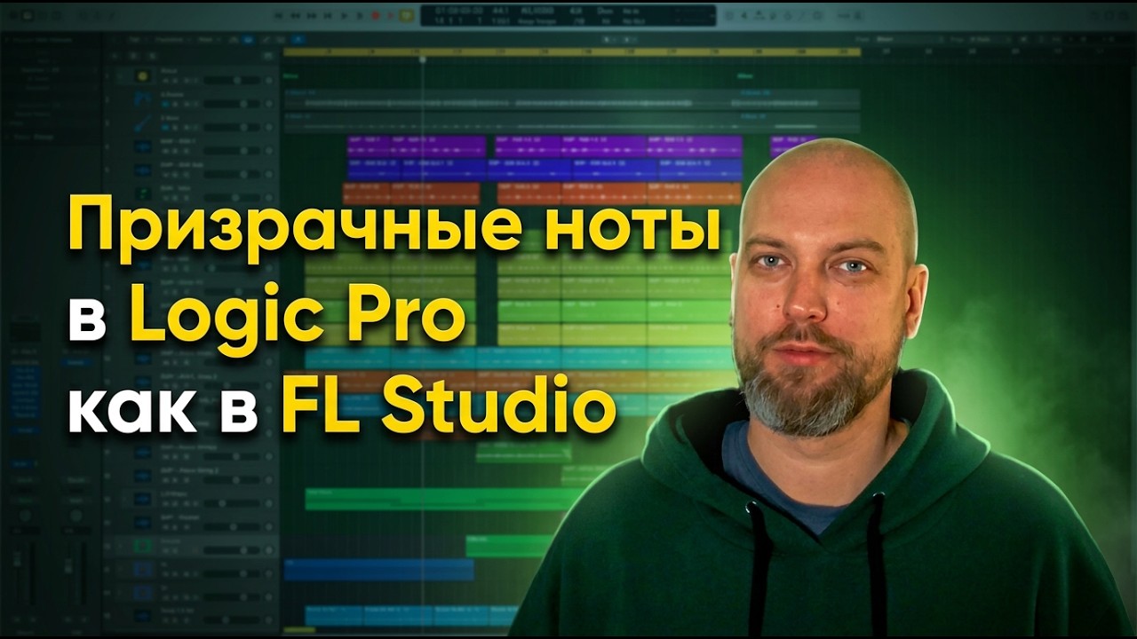 Призрачные Ноты в Logic Pro как в FL Studio