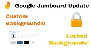 How to Create, Change, and Lock Background Images in Google Jamboard | NEW GOOGLE JAMBOARD UPDATE!!!