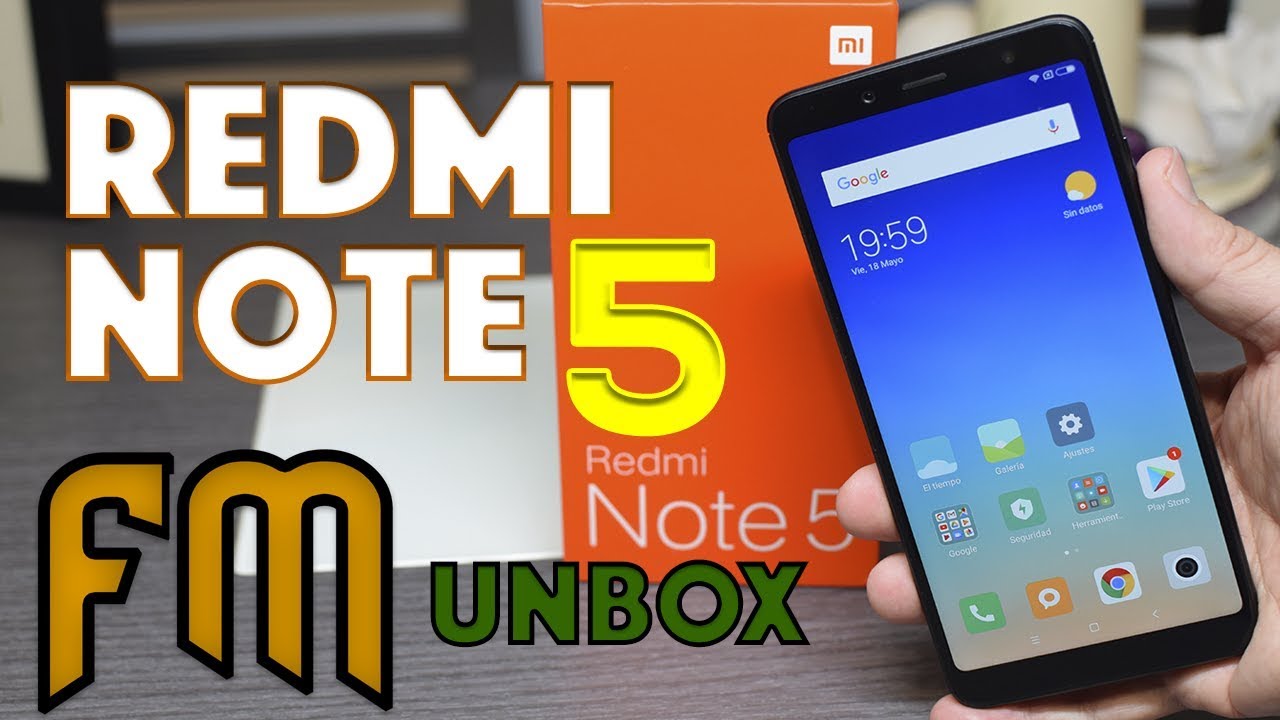 Xiaomi Redmi Note 5 Negro en Español. Unboxing, primeras impresiones.