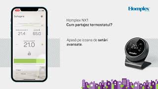 Homplex Nx1 - Partajarea Termostatului Pe Alte Telefoane Mobile Ios