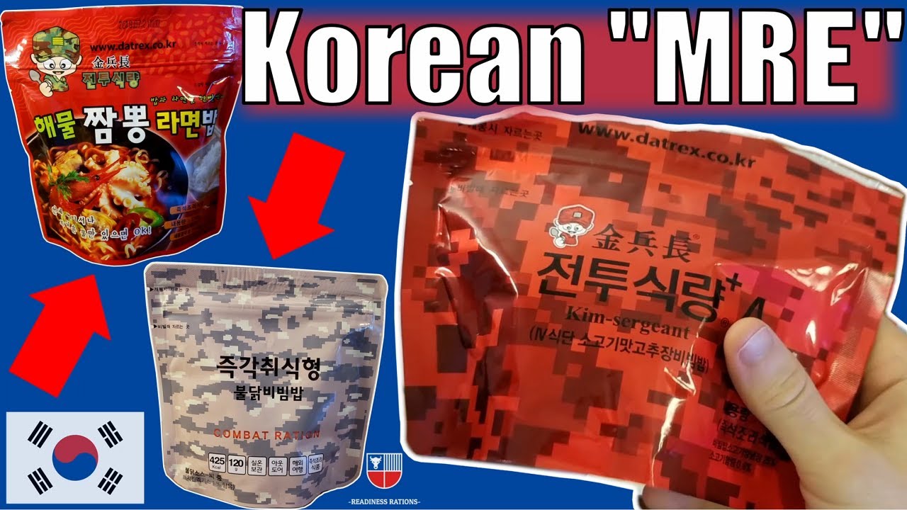 Korean "MRE" Taste Test (Rations From KOREA) Bibimbap & Ramen Kim