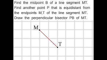 2 points that are equidistant from the endpoints of a segment form the perpendicular bisector of it.