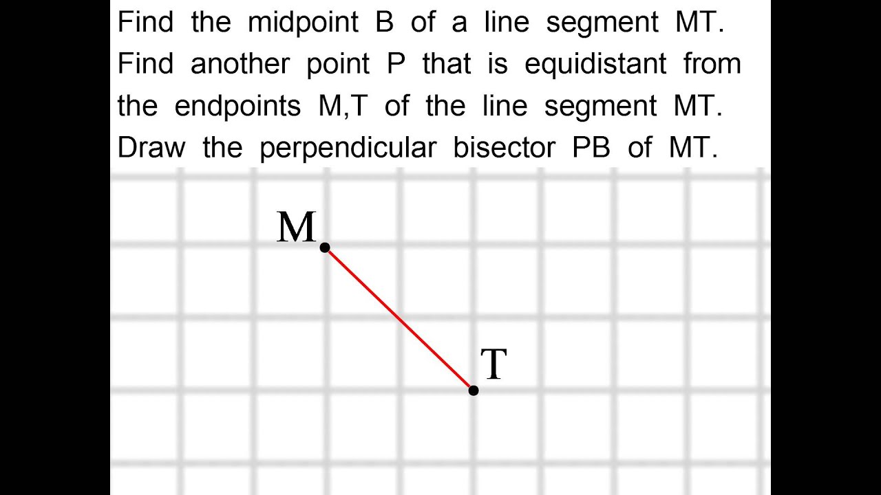 Two Point Equidistant 2 points that are equidistant from the endpoints of a segment form the ...
