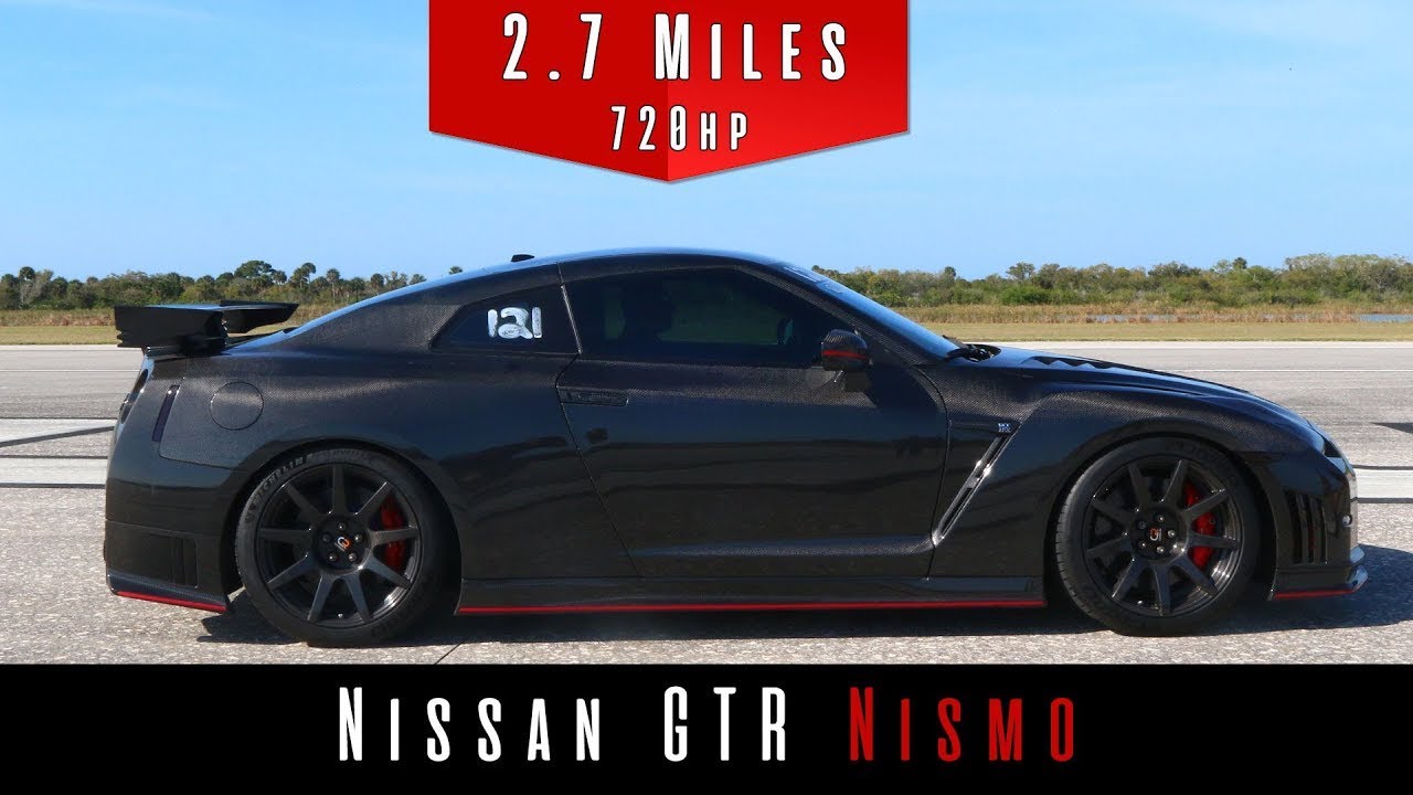 16 Nissan Gtr Nismo Modified Top Speed Test Youtube