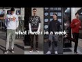 what i actually wear in a week.