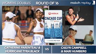 Catherine Parenteau & Hurricane Tyra Black vs Mari Humberg & Cailyn Cambell at the PPA Chicago Cup