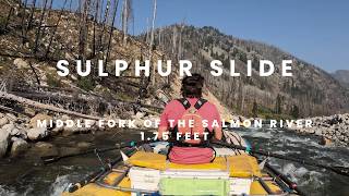 Rowing Sulphur Slide on the Middle Fork of the Salmon River at 1.75 Feet