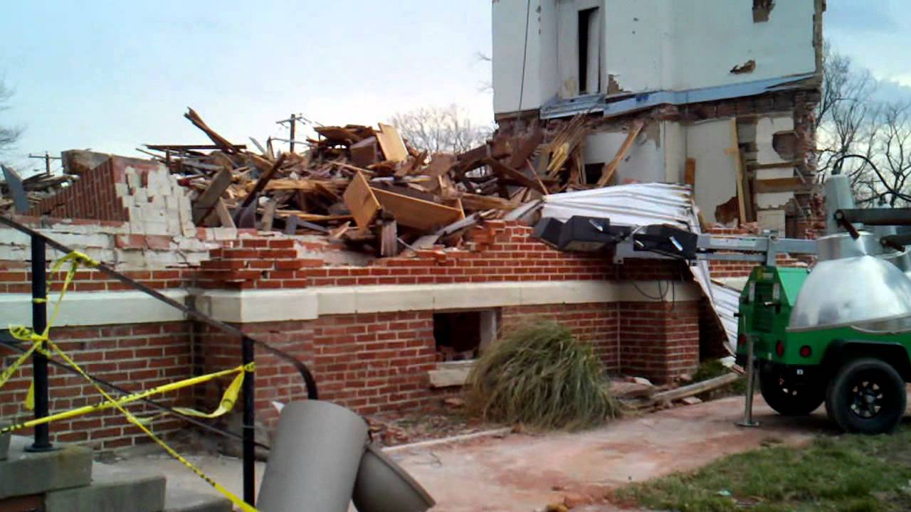 Tornado damage St. Joseph Catholic Church in Ridgway (2012) YouTube