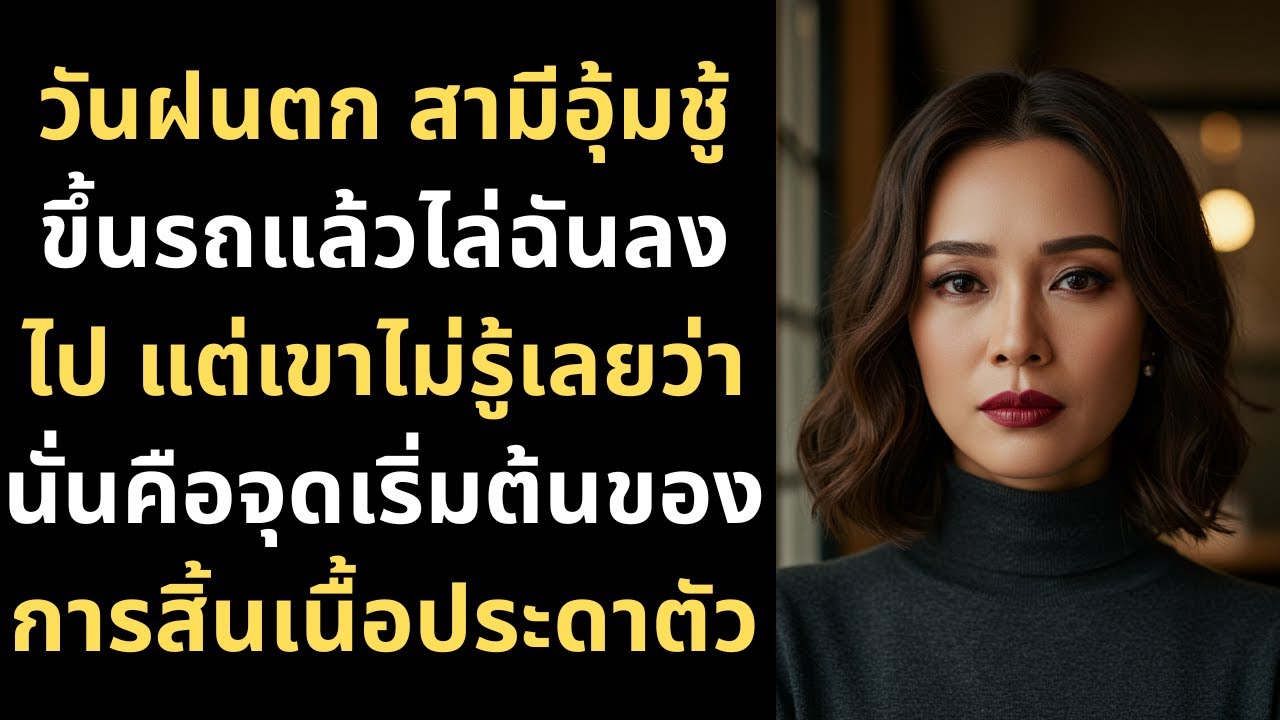 วันฝนตก สามีอุ้มชู้ขึ้นรถแล้วไล่ฉันลงไป แต่เขาไม่รู้เลยว่านั่นคือจุดเริ่มต้นของการสิ้นเนื้อประดาตัว