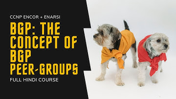 103. CCNP Encor + Enarsi | BGP - Peer Groups - Concept | CCNP Full Course in Hindi