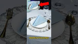 HOW TO MAKE PHYRAMID TABLE NAPKIN FOLDING #napkin #diy