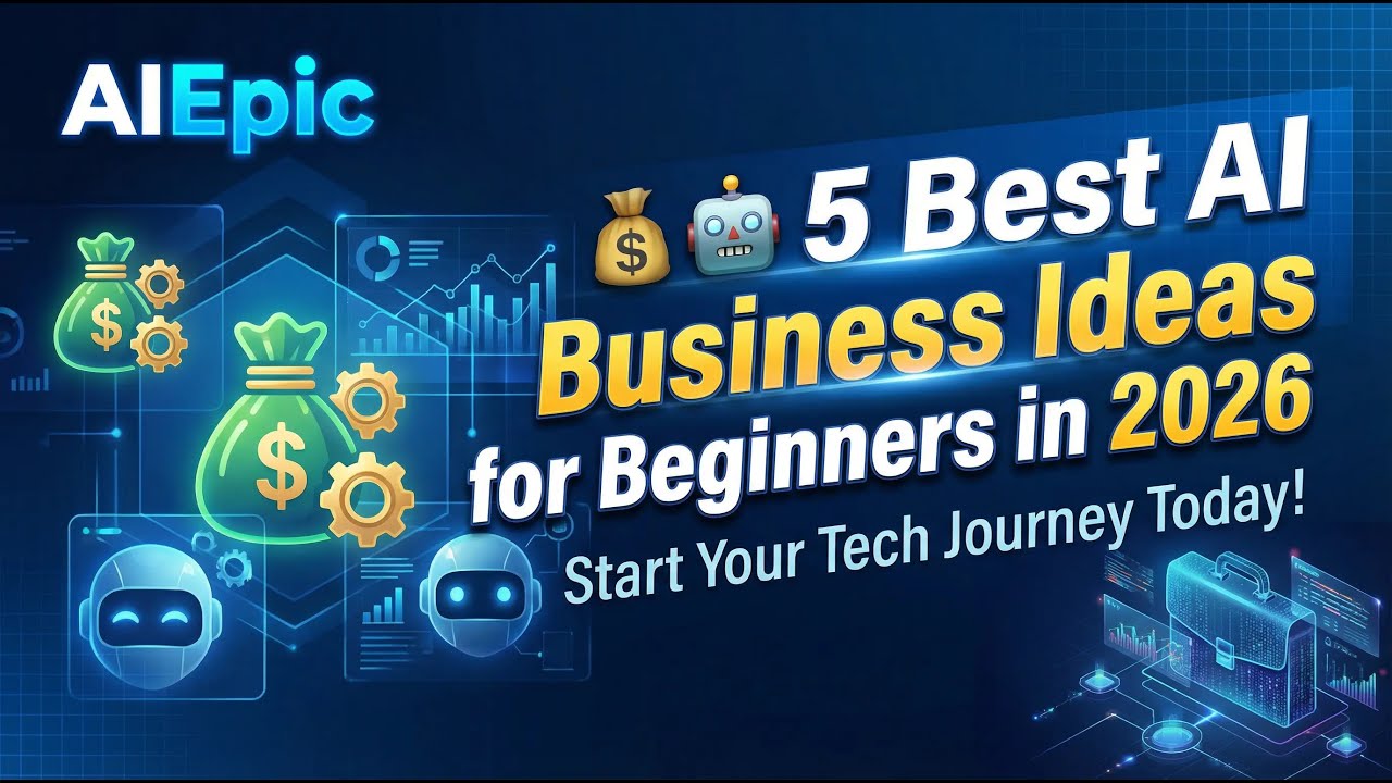 💰🤖 5 Best AI Business Ideas for Beginners in 2026 (Low Cost, High Profit!)