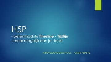 H5P Timeline of tijdlijn