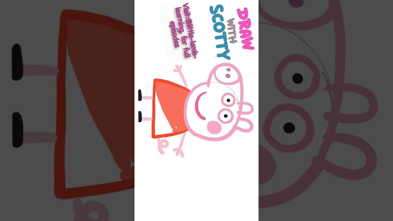 Peppa Pig | Draw with Scotty Seal | Play and Fun Learning for Kids | How to Draw Peppa Pig for Kids
