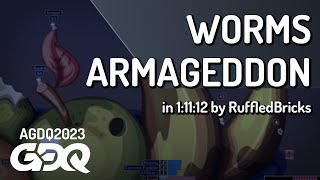 Worms Armageddon by RuffledBricks in 1:11:12  Awesome Games Done Quick 2023
