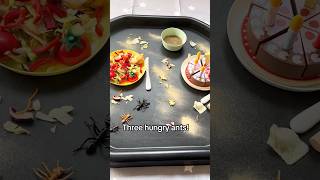 Minibeast May! Three hungry ants! #sensoryplay #tufftray #messyplay #nurseryrhymes #toddlerlearning