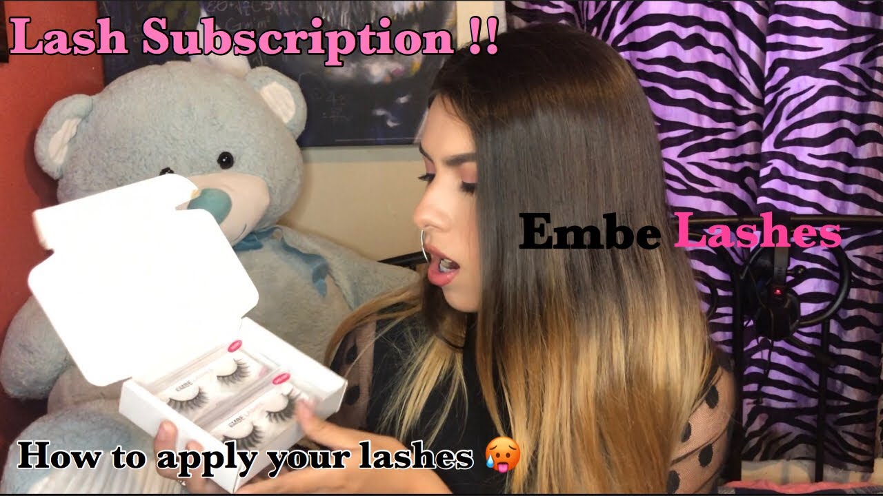BEST AFFORDABLE Eyelash Subscription Box | How To Apply False Eyelashes