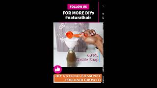 DIY Natural Shampoo Homemade/Natural Hair#Shorts