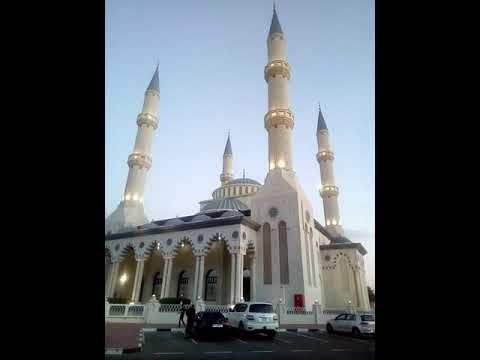 Beautiful view of Masjid Umer Bin Alkhatab jumeirah Dubai.