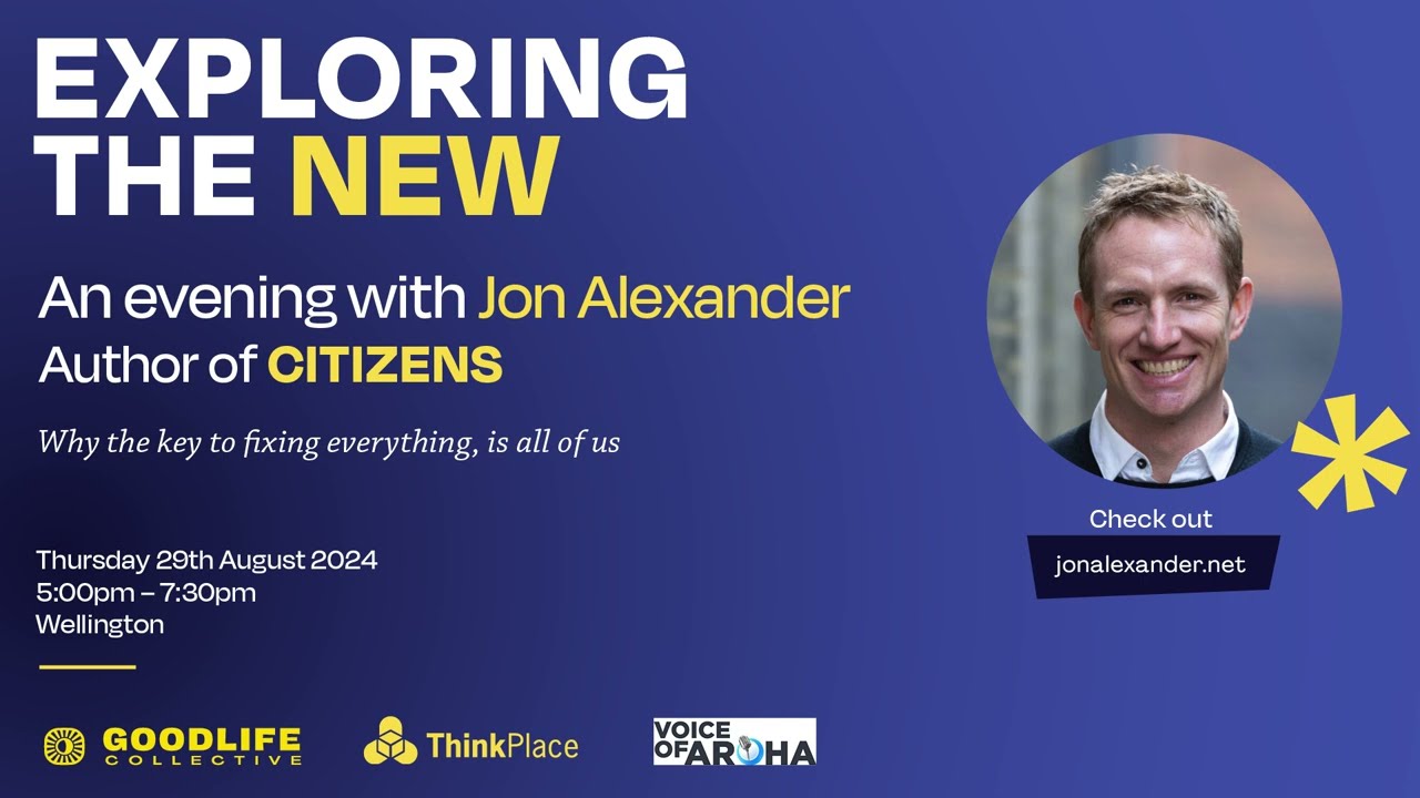 Exploring the New: An Evening in Conversation with Jon Alexander