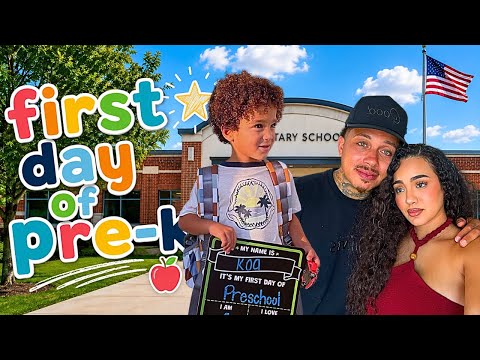 Koa's First Day Of PRE-K! * Emotional... *
