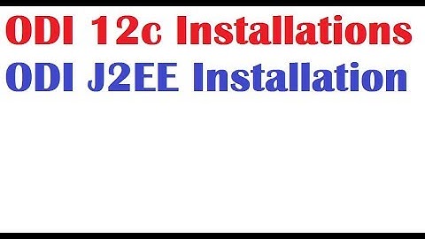 ODI 12c Tutorials 1 ODI 12c Installations On Windows
