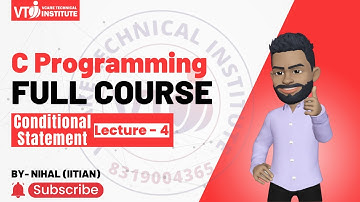 What are conditional statements in C programming | if statement in c | full concept lecture - 4