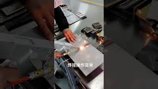 Laser welding of 5mm aluminum alloy plate! #metalwelding